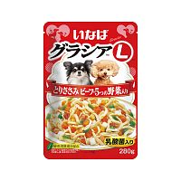 Изображение INABA ГРАЦИЯ-Л пауч 280г Куриное филе с говядиной и овощами в желе для собак от магазина Profzoo
