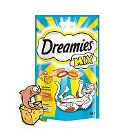 Изображение Dreamies Микс Лосось+Сыр 60г для кошек от магазина Profzoo