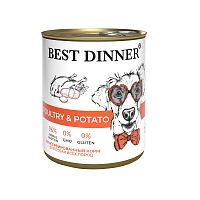 Изображение Best Dinner консервы 850г Птица с картофелем для щенков и собак от магазина Profzoo