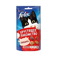 Изображение Феликс 60г Хруст.лакомство Говядина для кошек от магазина Profzoo