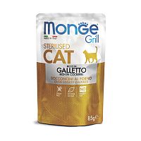 Изображение Monge Cat Grill пауч Итальянская курица для стерилизованных кошек 85г от магазина Profzoo