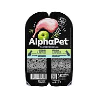 Изображение AlphaPet Superpremium консервы 100г Кролик и Яблоко для собак с чувств.пищ. от магазина Profzoo