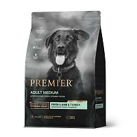 Изображение Premier Dog Adult Medium Свежее мясо ягненка с индейкой для собак средних пород 10кг от магазина Profzoo
