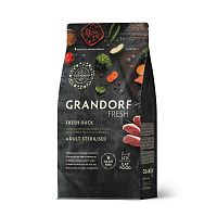 Изображение Grandorf Fresh Cat Sterilised Свежее мясо утки с бататом для стерилизованных кошек 2кг от магазина Profzoo