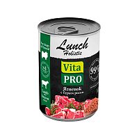 Изображение VITA PRO Lunch консервы 400г Ягненок с бурым рисом для собак от магазина Profzoo
