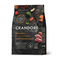 Изображение Grandorf Fresh Dog Adult Med&Maxi Свежее мясо утки с бататом для средних и крупных пород 3кг от магазина Profzoo