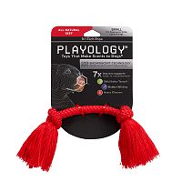 Изображение Playology игр. Жевательный канат Dri-Tech Rope с ароматом говядины красный маленький для собак от магазина Profzoo