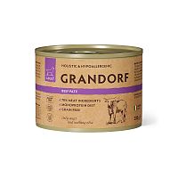 Изображение Grandorf Dog консервы Паштет из говядины для собак 200г от магазина Profzoo