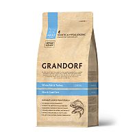 Изображение Grandorf Cat Индор Белая рыба и Индейка забота о коже и шерсти для кошек 400г от магазина Profzoo