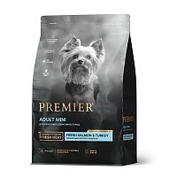 Изображение Premier Dog Adult Mini Свежее филе лосося с индейкой для собак мелких пород 1кг от магазина Profzoo