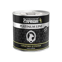 Изображение Четвероногий Гурман Platinum Line консервы Сердечки куриные в желе для собак 240г от магазина Profzoo