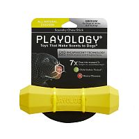 Изображение Playology игр. Жевательная палочка Squeaky Chew Stick с ароматом курицы средняя желтая для собак от магазина Profzoo