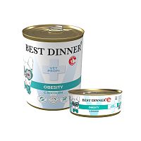 Изображение Best Dinner Vet Profi консервы Obesity Лосось для собак 340г от магазина Profzoo