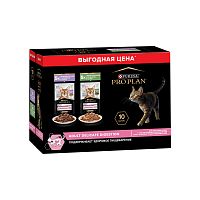 Изображение Проплан пауч 10х85г Delicate Индейка+Ягненок в соусе от магазина Profzoo