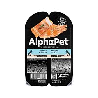 Изображение AlphaPet Superpremium консервы 100г Лосось для щенков,беременных и кормящих собак от магазина Profzoo
