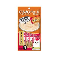 Изображение INABA ЧАО ЧУРУ Лакомство-пюре куриное для кожи и шерсти (4шт х 14г) от магазина Profzoo
