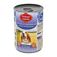 Изображение Родные корма консервы 410г Говядина с потрошками по-купечески для собак от магазина Profzoo