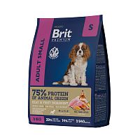 Изображение Brit Premium Dog Adult Small Курица для мелких пород 3кг  от магазина Profzoo