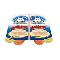 Изображение INABA ЧАО TWINS Terrine Паштет Тунец Магуро и куриное филе со вкусом морск.гребешка для кошек 70г от магазина Profzoo