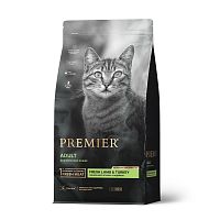 Изображение Premier Cat Свежее мясо ягненка с индейкой для кошек 400г от магазина Profzoo
