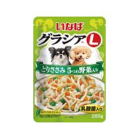 Изображение INABA ГРАЦИЯ-Л пауч 280г Куриное филе с овощами в желе для собак от магазина Profzoo