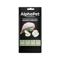 Изображение AlphaPet Superpremium крем-лакомство Кролик и Яблоко для кошек (4х12г) от магазина Profzoo
