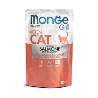Изображение Monge Cat Grill пауч Норвежский лосось для котят 85г от магазина Profzoo