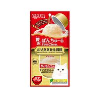 Изображение INABA Ciao Pon Churu Суфле-лакомство Куриное филе и морской гребешок для кошек (2шт х 35г) от магазина Profzoo